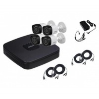 Dahua Kit de Vigilancia de 4 Cámaras IP Bullet, 4 Canales, con Grabadora y HD 500 gb Dahua Kit de Vigilancia de 4 Cámaras IP Bullet, 4 Canales, con Grabadora y HD 500 gb